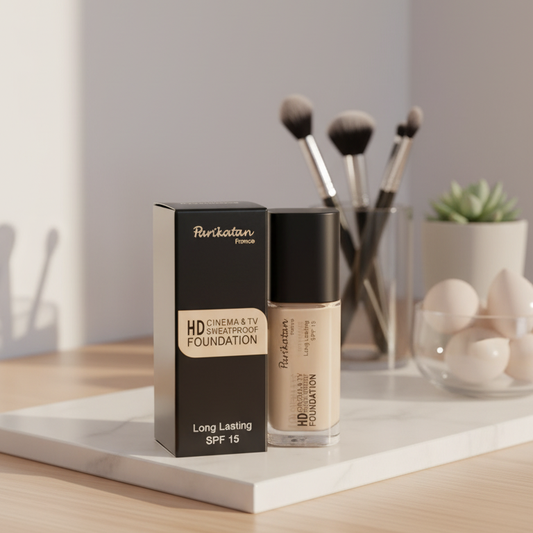 Parikatan Sweatproof Foundation Long Lasting Smooth Finish With SPF 15 Professional Makeup Base (25ml)