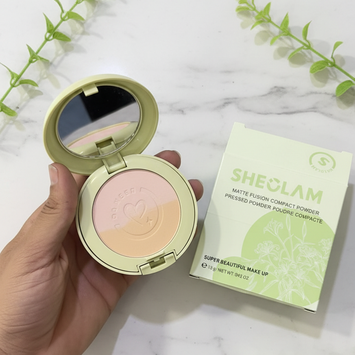 Sheglam Matte Fusion Compact Powder – Smooth Matte Finish, Lightweight Formula, And Long-Lasting Coverage For Daily Makeup Use