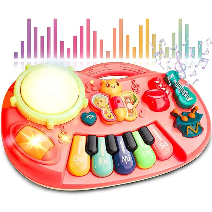 B/O Musical Piano With Lights Battery Operated Piano Toy With Light Feature