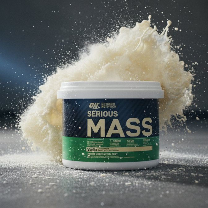 Optimum Nutrition Serious Mass Vanilla – High-Calorie Weight Gainer With 1250 Calories, 50g Protein, 252g Carbs & Added 3g Creatine for Muscle Growth