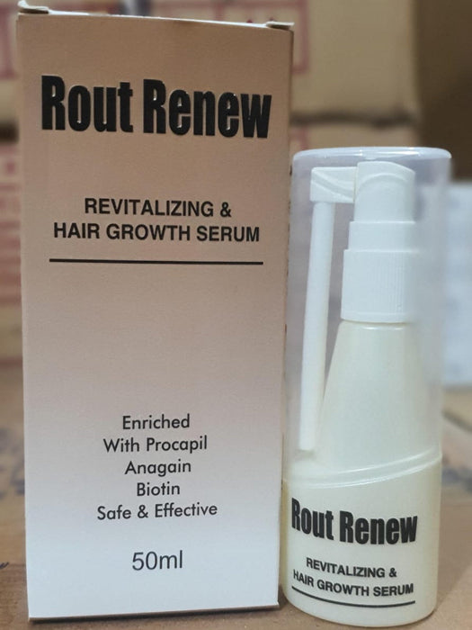 Rout Renew Revitalizing And Hair Growth Serum Nourishes - 50mlScalp Strengthens Roots Promotes Growth Smooth Texture Provides Healthy And Shiny Hair -