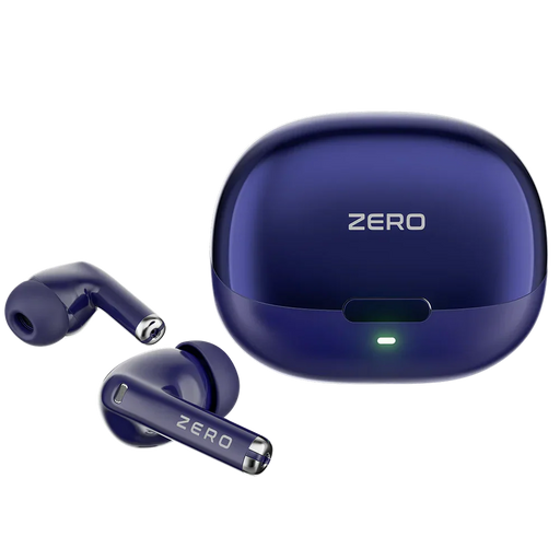 Zero® Evo Wireless Earbuds | Bluetooth 5.4, 5-Hour Playtime, 50 Hours Total playback, Metallic look, Single Mic ENC, Touch Controls | IPX4 Water Resistant, Type-C Fast Charging | Everyday Compact Audio for iPhone & Android